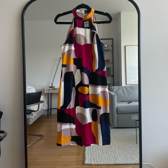 Trina Turk Emotion Halter Neck heavy knit jersey Sheath Dress - Picture 2 of 9